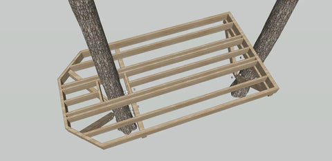8x15 Foot Tree Bracket Kit For Wood Projects Not Included, Beefy Built To Last Outdoor Support System With 2 Static Brackets 2 Double Knee Braces 8 Rugged Three Eighths By Four Inch Structural Screws And Galvanized Hardware