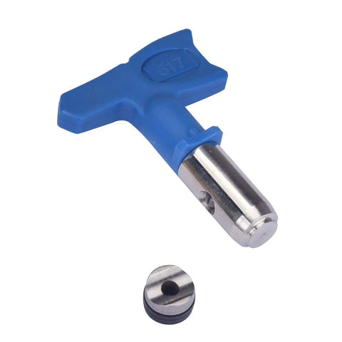 Spray tip with blue plastic handle for Airless Paint Sprayer Gun G5 Max 25 MPa 248 Bar, showing detachable nozzle part.