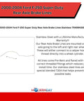 Image of Ford Rear Axle Brake Line Kit Stainless Steel For 1999 2004 F 250 F 350 Super Duty And Excursion, pre-bent tube layout