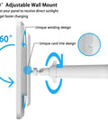 360° adjustable wall mount for 4W Solar Panel Charger For Outdoor Security Camera No Battery Or Power Brick Needed IP65 Weatherproof.