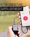 Ultra Compact Dual Channel USB Audio Interface for PC Mac iPhone iPad and Android connected to smartphone outdoors
