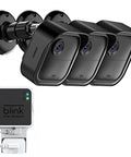 Outdoor Camera Mount Kit Three Pack Weatherproof Protective Housing And 360 Degree Adjustable Bracket Works With Blink Outdoor 4 2K Plus And Third Gen Cameras Black Durable Build