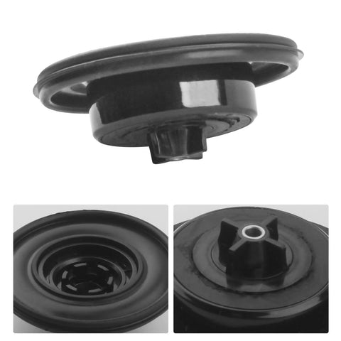 Aulpq replacement valve diaphragm for Irritrol sprinkler valves (2400/2600/2700DPR), 3/4–1 inch, black; side and close-up views.