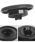 Side view of black replacement valve diaphragm for Irritrol sprinkler valve 2400/2600/2700DPR, 3/4–1 in, two-pack
Close-up of diaphragm inner seating area and ridged stem (black plastic)
Installed view showing diaphragm with hub and seal surface for Irritrol valve 2400/2600/2700DPR