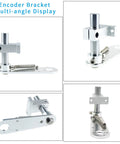 Aluminum Alloy Rotary Encoder Bracket For 38mm OD Encoders 6mm Shaft Mounting Frame Multi-angle Display