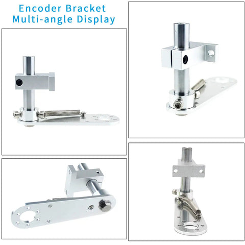 Aluminum Alloy Rotary Encoder Bracket For 38mm OD Encoders 6mm Shaft Mounting Frame Multi-angle Display
