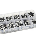 200 Piece SMD Aluminum Electrolytic Capacitor Kit With Ten Values From 1U To 470U In Durable Plastic Box For TV VCD Electronics Repair And Handy DIY Projects