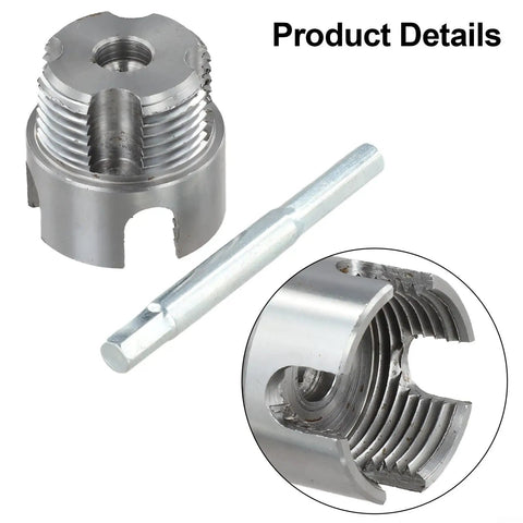 Pro Water Pipe Thread Cutting Tool With Integrated Die For Internal And External Threads Compatible With 20mm 25mm And 30mm Pipes, steel die