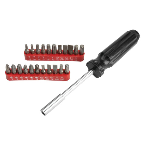 SAE And Metric 100 Piece Socket Set With One Quarter Inch Drive Three Eighths Inch Drive And One Half Inch Drive Plus Bit Set Ratchets