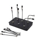Sturdy Magnetic Helping Hands Hold Soldering Station Jobs Tight With 12 Flexible Steel Clips Secure PCB Board For Welding And Model Painting Tasks Easy One-Handed Control Plus Heavy Duty Base Keeps Tools Locked In Place.