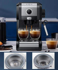 Compact Espresso Machine With 20 Bar Pressure For Creamy Cappuccinos And Lattes 1250W Pro Grade Brew Frothing Milk Foam Steam Nozzle