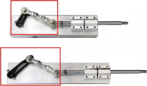 Reciprocating Motor Rocker Arm For Electric Linear Actuator With Adjustable Stroke 30-200mm, Steel Crankshaft Linkage For Push Pull Motion, 12mm Hole Bore, Heavy Duty DIY Automation Component For Precise Actuation on actuator base