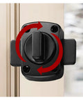 Push Pull Cabinet Door Latch With Thickened Bolt For Stable Locking, Reversible Left Right Installation, Bronze Finish
