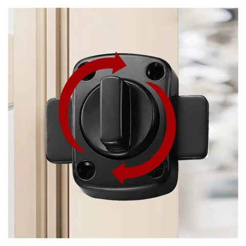Push Pull Cabinet Door Latch With Thickened Bolt For Stable Locking, Reversible Left Right Installation, Bronze Finish