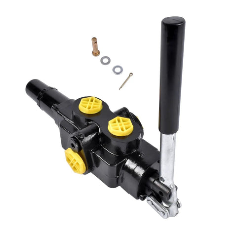 25 GPM Hydraulic Log Splitter Valve With 3500 PSI Rating, Directional Control Valve With Auto Return Detent Lever