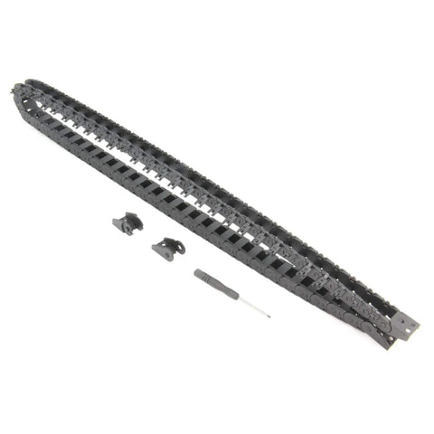1 Meter Open Type Drag Chain Cable Carrier With 10x11mm Internal Size For 3D Printers And CNC Machines Includes End Connectors And Screwdriver Tool