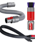 3-In-1 Vacuum Attachment Bundle With 23 Inch Flexible Crevice Tool, 63 Inch Extension Hose And Soft Dusting Brush