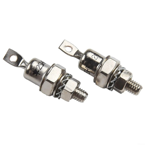 Two Piece 25HFR120 And 25HF120 Diode Kit Featuring 25Amp 1200Volt Rating showing metal stud design for welding and industrial use.