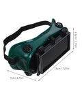 Heavy Duty Double Flip Welding Goggles With Impact Resistant Lenses, green frame, adjustable strap, 7.07in wide for shop use.