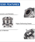Rear Wheel Bearing Hub Assembly For 2005 2009 Chrysler 300 2006 2009 Dodge Charger 2005 2008 Magnum Premium Bolt On Hub Replacement