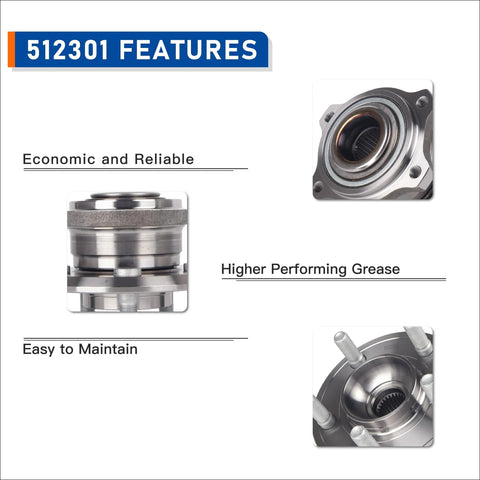 Rear Wheel Bearing Hub Assembly For 2005 2009 Chrysler 300 2006 2009 Dodge Charger 2005 2008 Magnum Premium Bolt On Hub Replacement