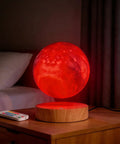 Levitating Moon Lamp 5.9 Inch Magnetic Floating Moon Light With Remote 3D Galaxy Moon Lamp 16 Color Modes Adjustable Brightness