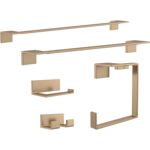 Champagne Bronze 24 Inch Towel Bar For Bathroom And Kitchen No Brainer Upgrade With Durable Zinc Construction Corrosion Resistant Finish