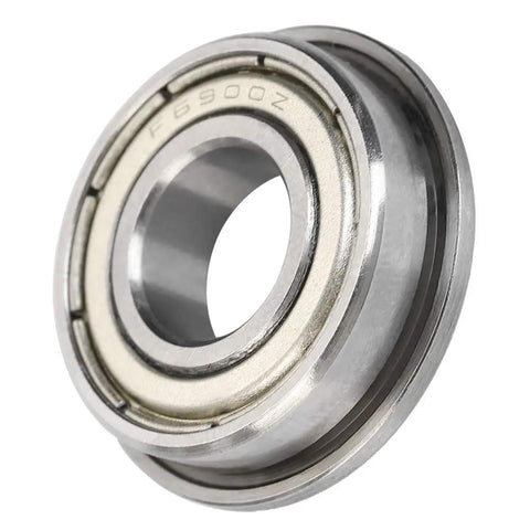 Set Of 10 Premium F6900ZZ Ball Bearings With Double Seals Rated For High Speed Smooth Operation In Light Industry Projects Plus Steel Build And 10x22x6mm Size, showing a close-up view of a steel ball bearing.