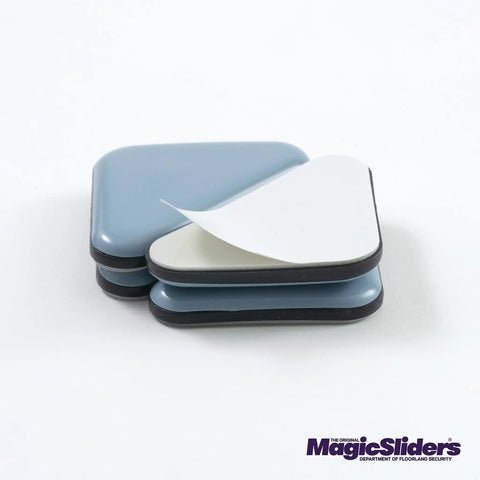 Heavy Duty Silicone Triangle Furniture Sliders Non Scratch Floor Protectors For Hardwood Vinyl Tile And Carpet Smooth Glide Pads stacked