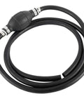 5/16 Inch Universal Fuel Line Kit With Primer Bulb And Steel Clamps, coiled black hose, 6 Ft Long 8mm ID Hose for boats, RVs, tractors