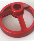Pro Level 7 Piece Metal Hole Puncher And Drill Guide For Woodworking Rock Solid Alignment Tool Dead Nuts Accurate Positioning Kit 6 To 10 Millimeters Angled Fixture, red metal alignment tool for precise drilling.