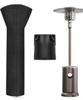 Beefed Up Heavy Duty Outdoor Patio Heater Cover With Zipper And Storage Bag, Waterproof UV Resistant Dust Proof Windproof Shield