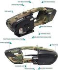 Battery Powered Automatic Strapping Machine Hot Melt Welder For 13 To 16 Mm PP PET Bands features detailed controls and camo design.