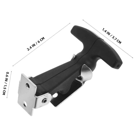 Rugged Rubber Hood Latch Kit For Quick Install And Quiet Ride No Squeak, Heavy Duty Vibration, Rubber T Handle Latch