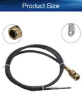 Heavy Duty Flex Shaft Extension For Bench Grinder And Drill Press Quick Swap Rotary Tool Bit Adapter With Reinforced Iron Wire Core showing size and fittings.
