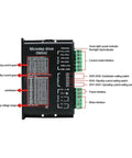 Aluminum Stepper Motor Driver DM542 DM556 9-42V 4A And 20-50V 4.2A 5.6A For Nema17 Nema23 Nema24 CNC Router 3D Printer Upgrade With Smooth Microstepping Control And Beefy Aluminum Enclosure, front view