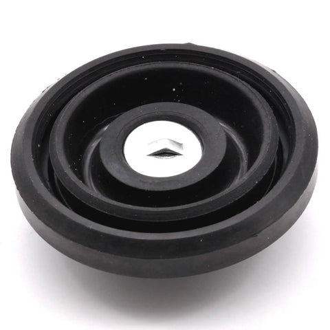 Top view of Direct Fit Brake Master Cylinder Fluid Reservoir Cap For Toyota Camry, OE Style Replacement 47230-20140, durable black material.