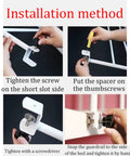 Installation steps for Clip On Bed Rails For Seniors And Pregnant Women, Bedside Fall Prevention Grab Bar, easy install guide