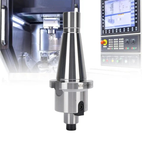 Essential CNC Milling Gear Kit Featuring NT40 FMB22 High Speed Face End Mill Holder with a polished steel design for precision machining.