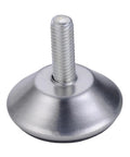 Close-up of a single steel leg from 4 Pack Adjustable Furniture Legs With Anti Slip Bases, M8 and M10 screws, 13mm-27mm height range