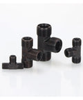 Heavy Duty Carbon Steel Hydraulic Male Tee Fitting Kit Sizes M10 to M24 for High Pressure Fluid Control Systems Built to Kill it on Job Site Without Any Messy Problems or Leaking Fluid Everywhere When You Are Under Pressure Making Serious Cash black carbon steel male tee fittings