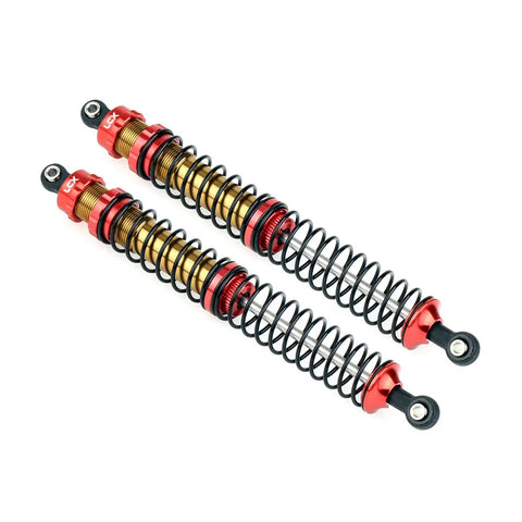 Beefy One Tenth Scale RC Crawler Rear Shock Absorbers 146mm Pair For Axial RBX10 Ryft AXI03005 AXI03009 Aluminum CNC Machined Dampers