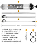 500cc Fluid Extractor Syringe With Hose Manual Oil Suction Pump for easy fluid extraction with accessories like hoses and nozzles.