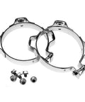 Heavy Duty Exhaust Clamp Kit With Universal Fit For Most Cars, Rugged Stainless Steel Build, Easy Install To Stop Leaks, two clamps