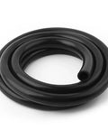 Coiled black silicone heater hose for automotive coolant, water, or air; 9.84 ft, 16mm ID × 24mm OD