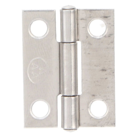 304 Stainless Steel Folding Butt Hinges For Cabinets And Wooden Doors, close-up of the four-hole mounting hinge design.