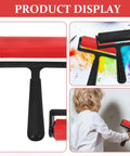 3 Pack Slick Glide Plastic Ink Rollers For Printmaking And Diamond Art Projects With Top Tier Build For Hassle Free Even Paint Spread And Legit Durable Home Craft Stamping Tool Set displayed with a child using a red brayer.