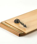 Vintage Zinc Alloy Cabinet Handle Single Hole Round Antique Pull With Bronze Finish mounted on wooden board, 219 size