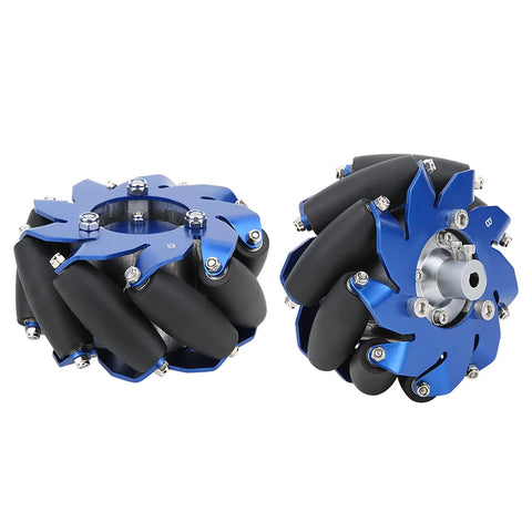 4 inch mecanum wheel for robots with aluminum core and TPU rollers