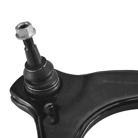 Close-up of upper control arm from All In One Front Suspension Kit With 12 Pieces Including Upper Control Arms Lower Ball Joints Outer And Inner Tie Rod Ends Sway Bar End Links And Rack Boots Direct Fit For 2015 2020 Cadillac Escalade Suburban Tahoe Silverado Sierra 1500